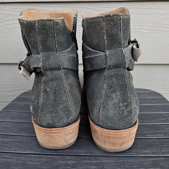 FRYE Grady Jodhpur Dark Gray Leather & Suede Ankle Boots Shoes Men’s Size 10 D - Picture 9 of 16